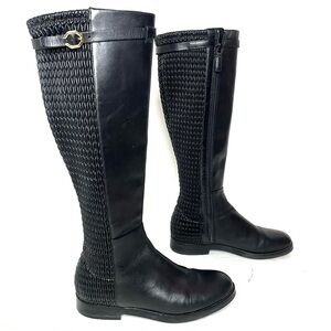 Cole Haan Lexi Grand Tall Riding Boots in Black Leather - Sz 7